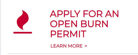 Graphic Advertising Applying for an Open Burn Permit