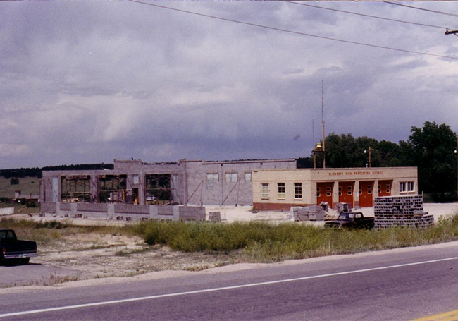 Fire station being constructed