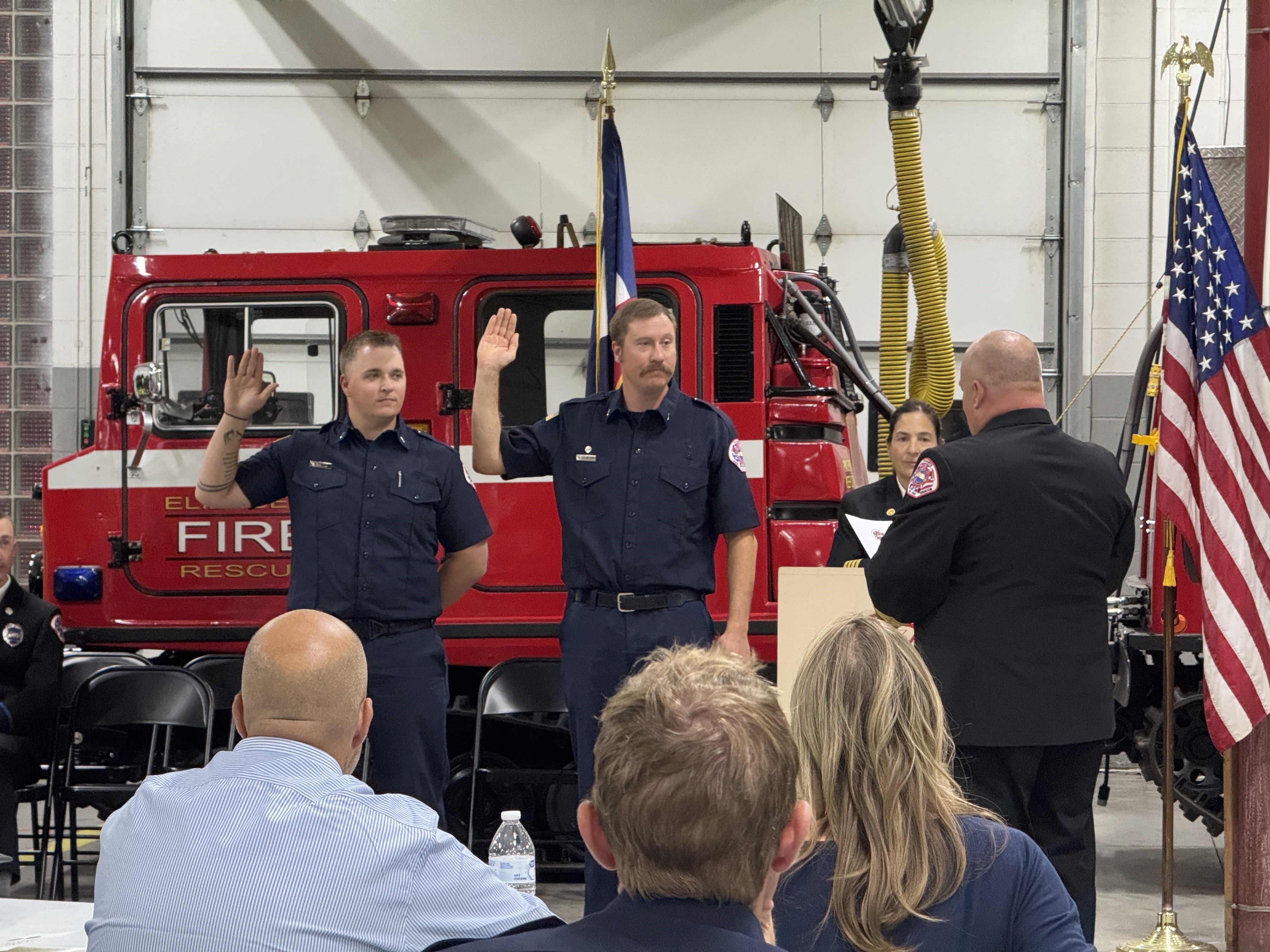 EFPD recruits and staff at the 2024 Academy Graduation & Pinning Ceremony