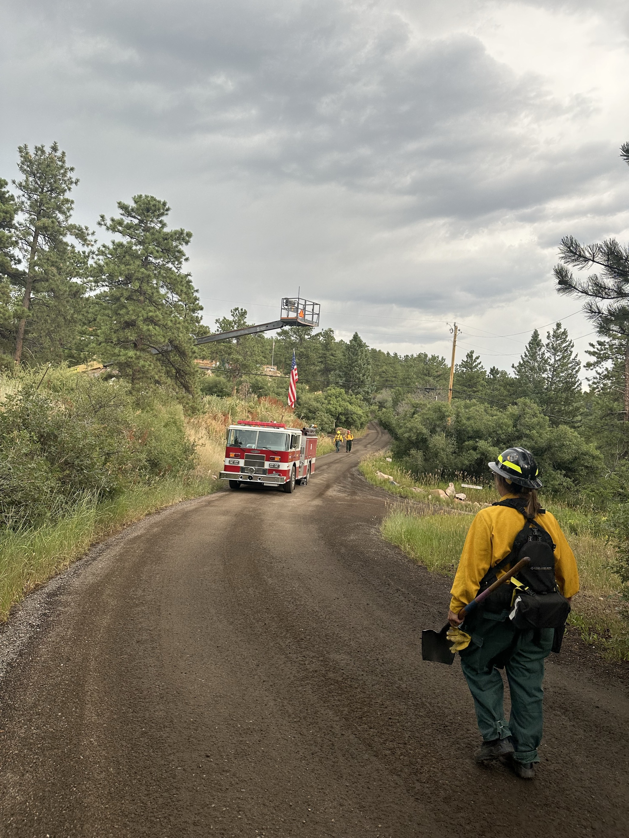 Various fire department activities throughout the year - crews and apparatus on scene at Quarry Fire