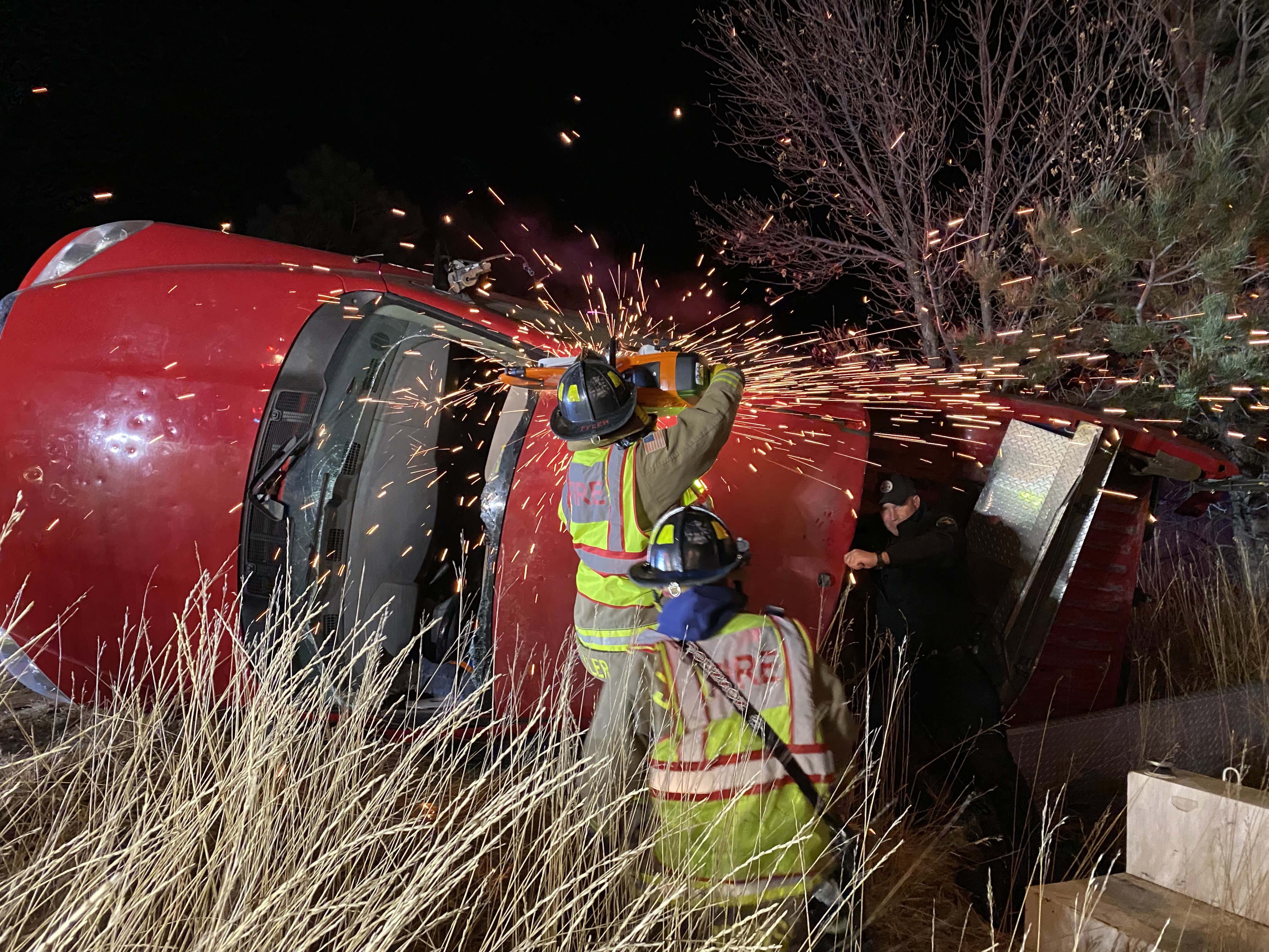 Various fire department activities throughout the year - on-scene extrication