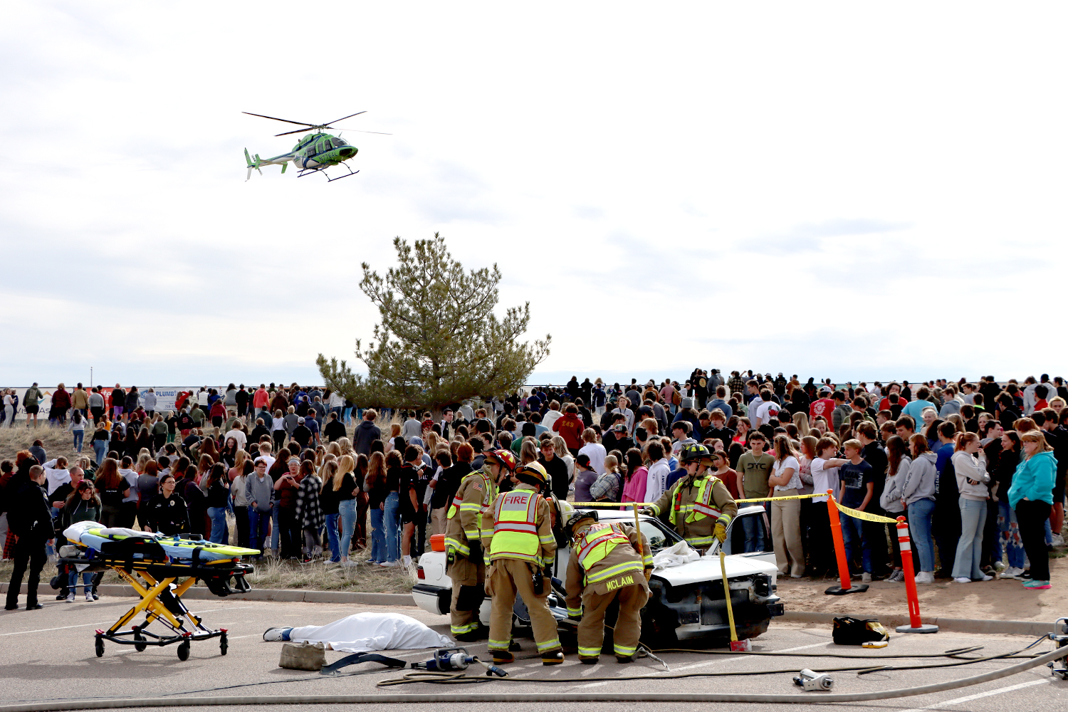 Various fire department activities throughout the year - crews at red ribbon week