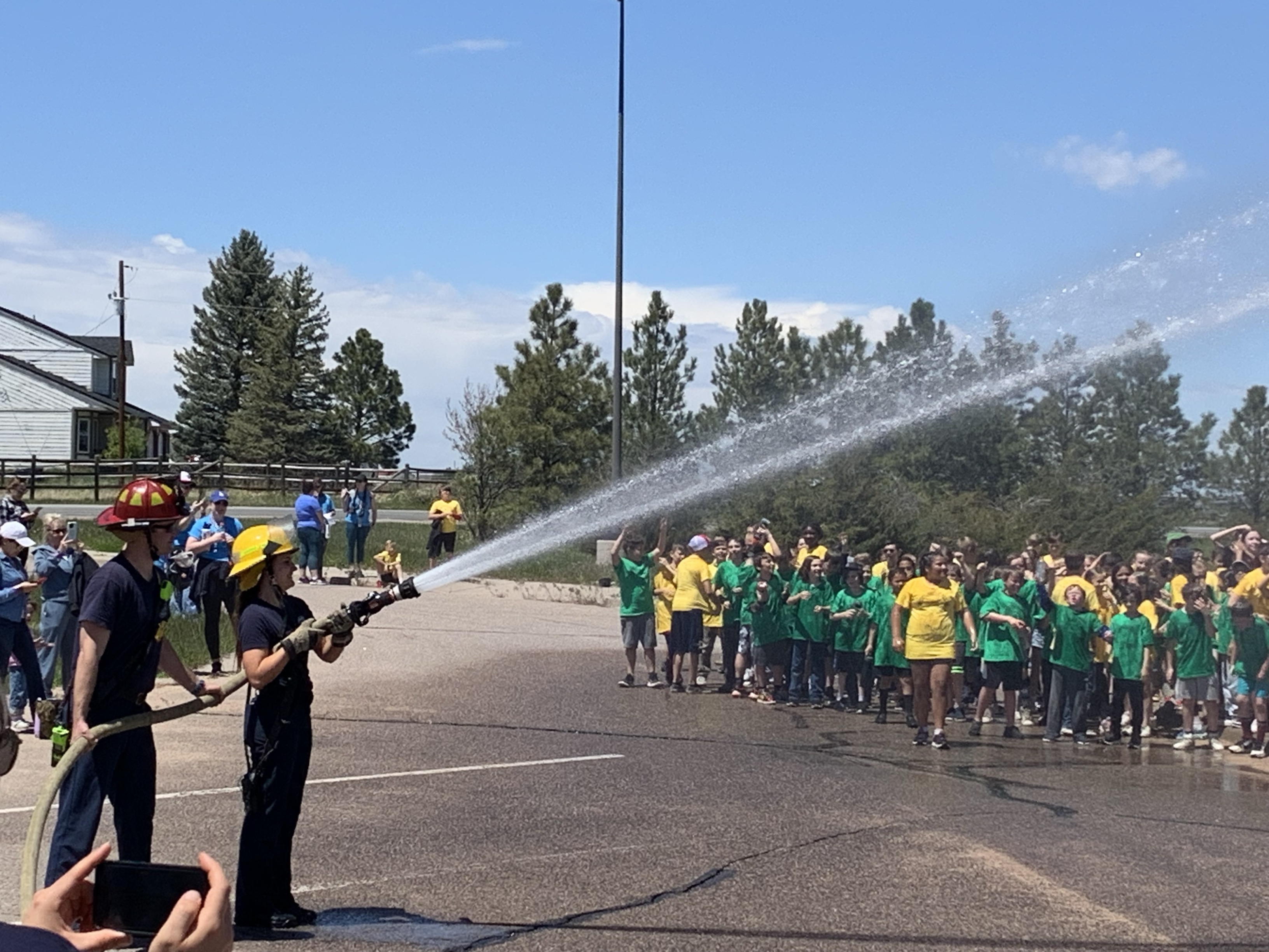 Various fire department activities throughout the year - crews at school field day