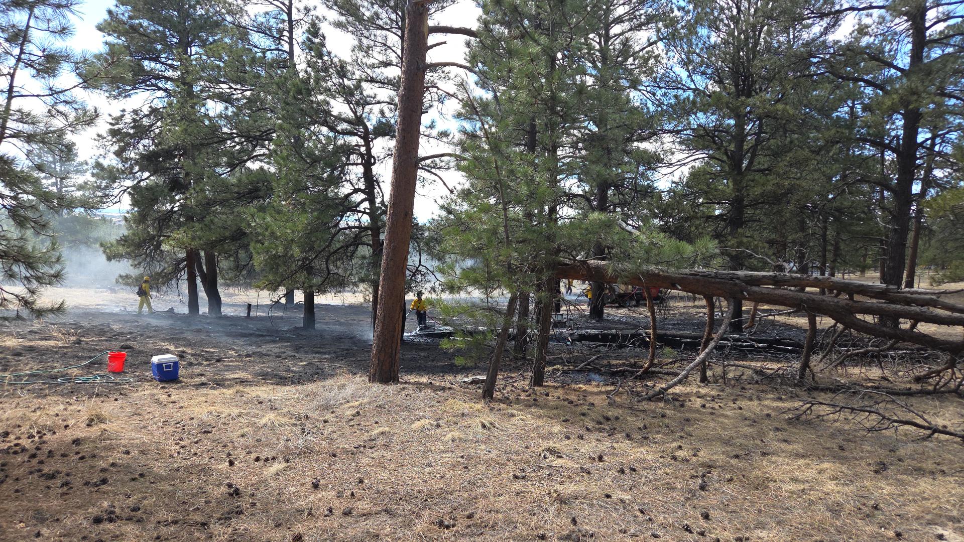 On scene at the Antler Grove Fire