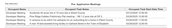 Pre-Application Meetings