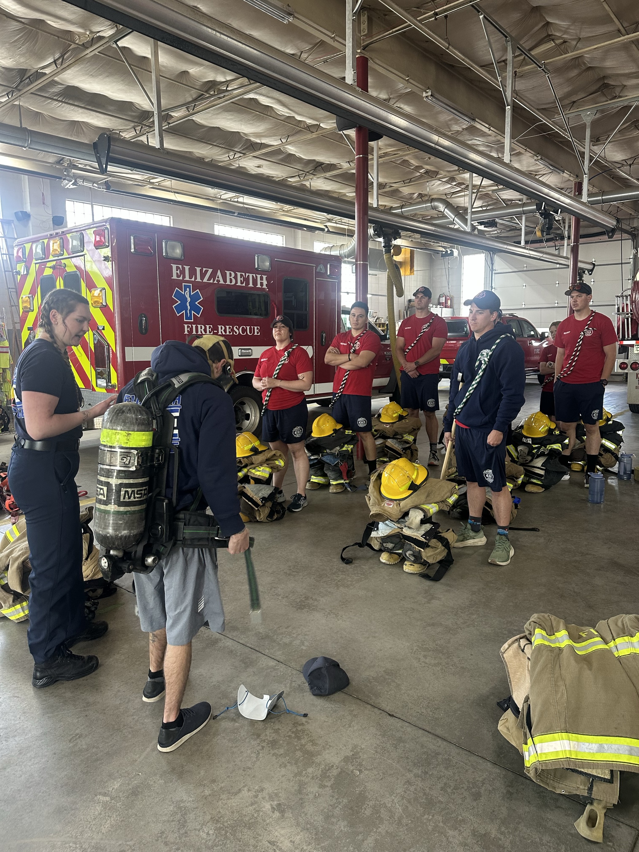 Academy recruits training