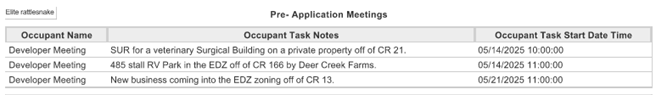 Pre-application meetings