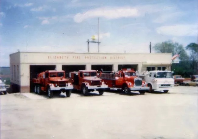 Apparatus parked outside the station