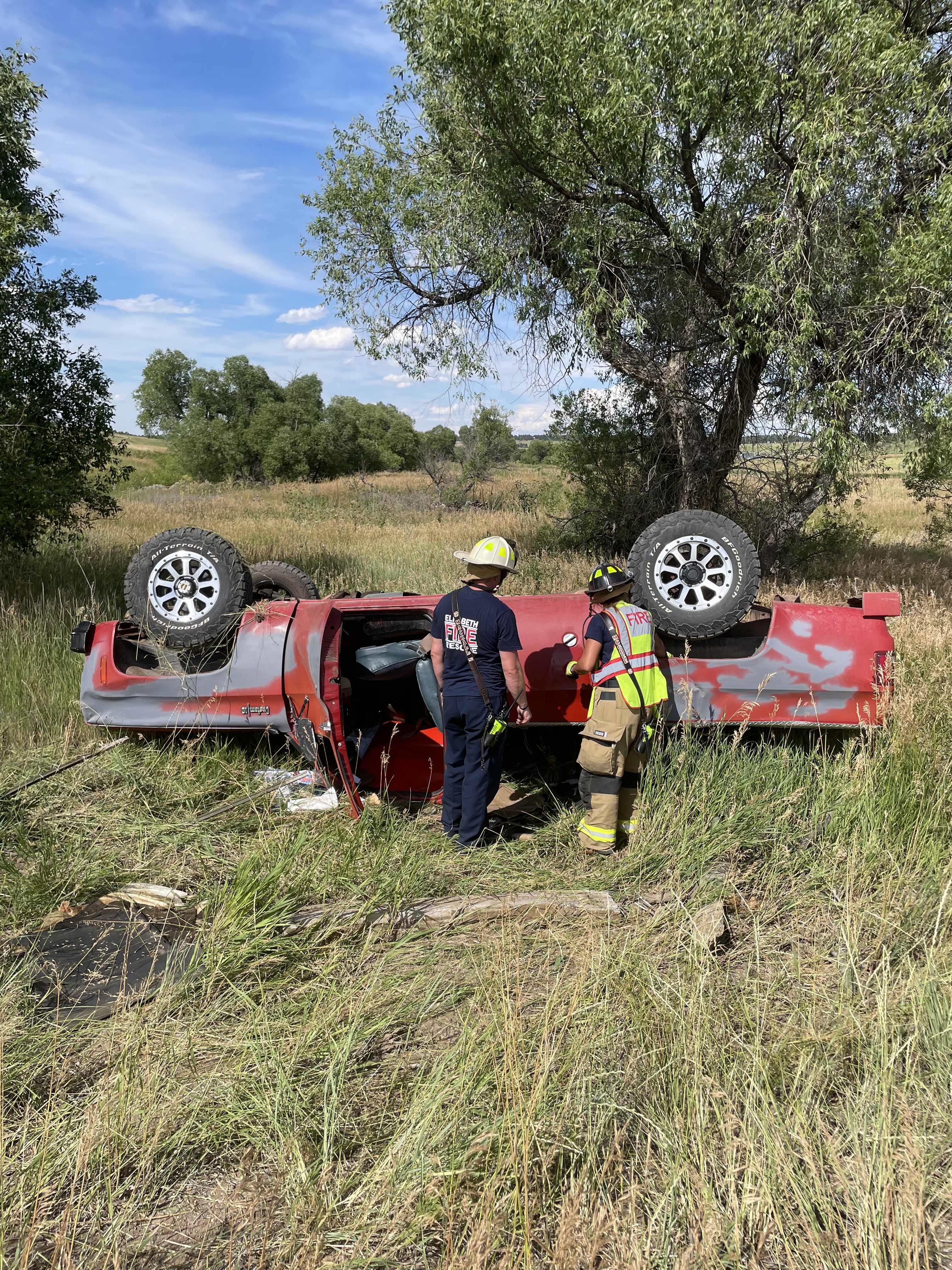 A motor vehicle collision with extrication