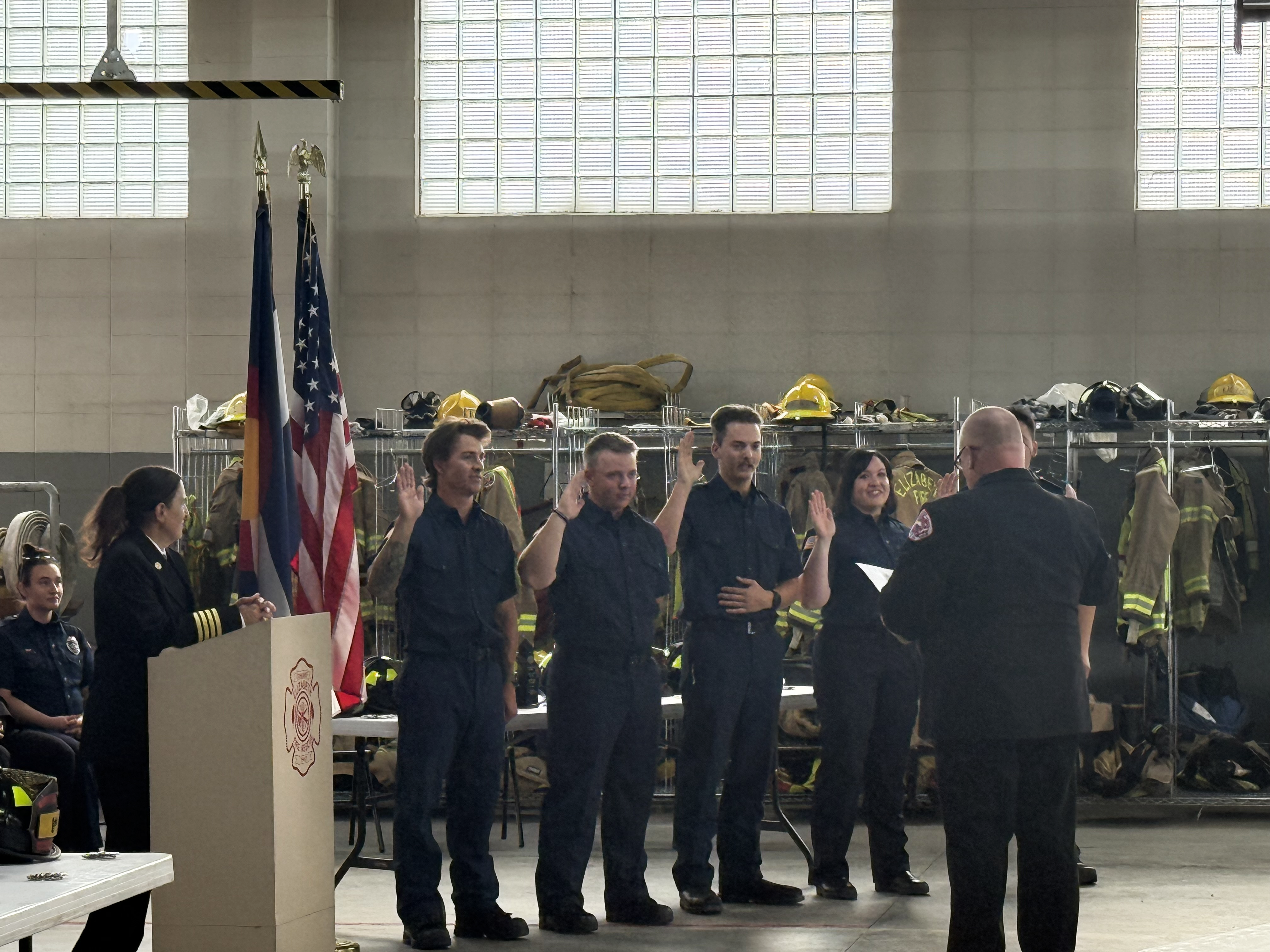 Academy cadets being pinned at the 2025 Academy Graduation & Pinning Ceremony