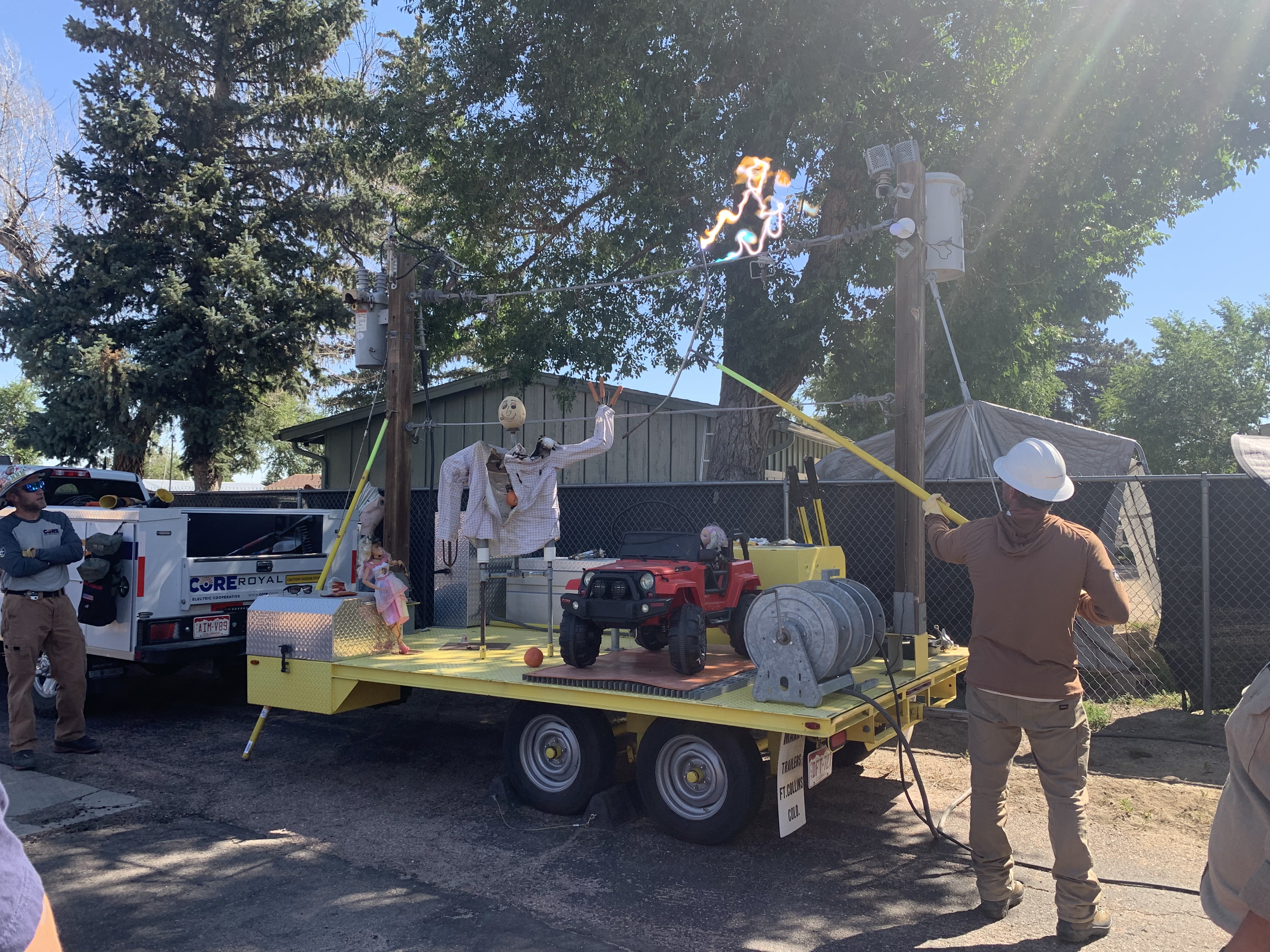 The high voltage trailer demo training with CORE Electric