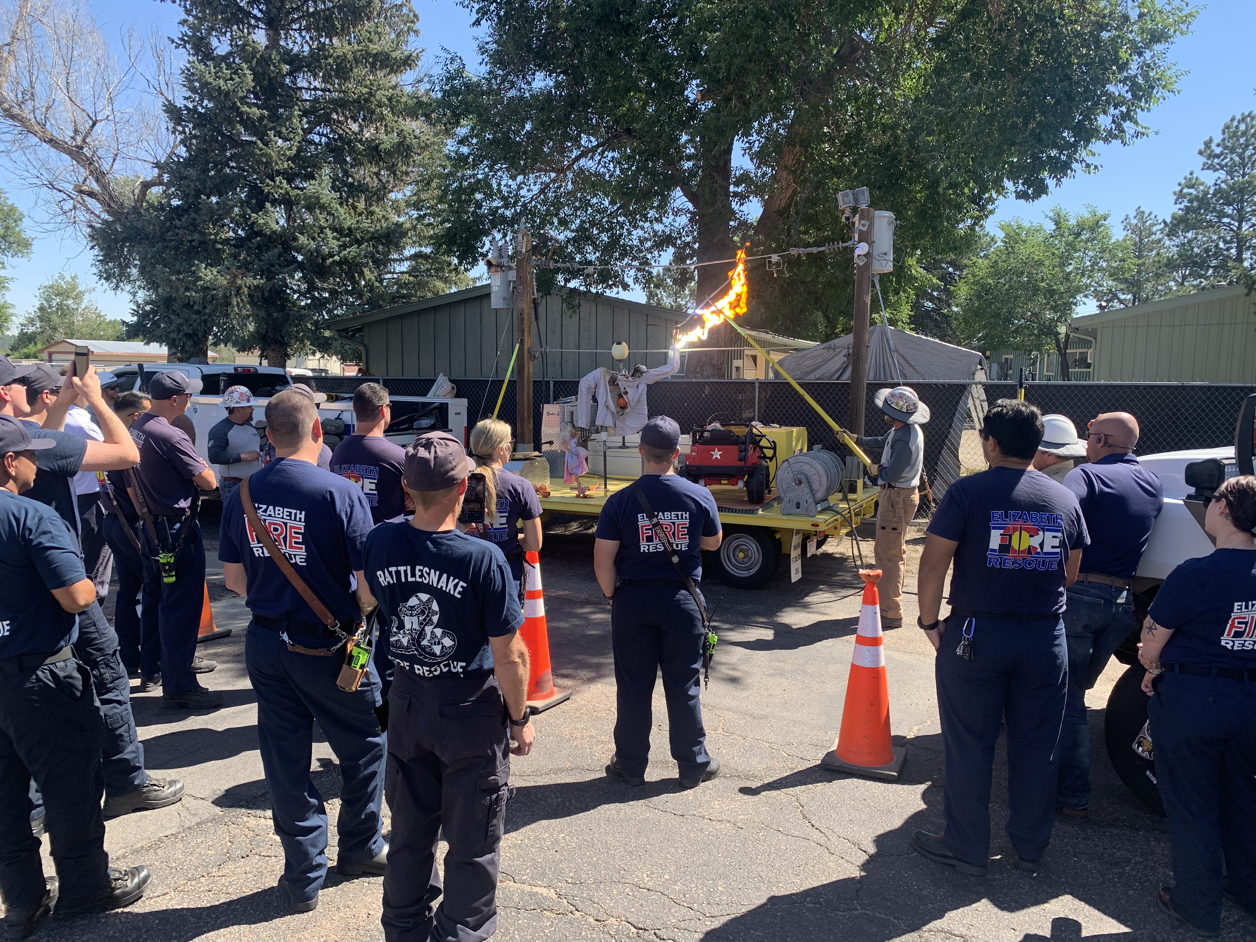 The high voltage trailer demo training with CORE Electric