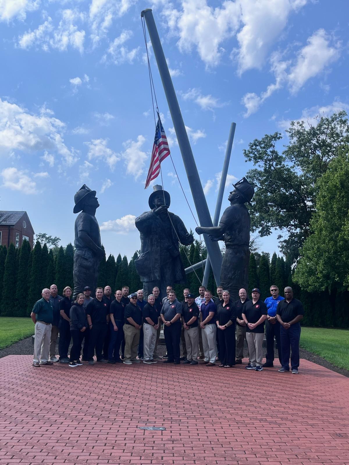 Lt. Tyler and Firefighter McGhee with their National Fire Academy (NFA) class